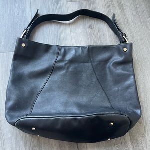Agnes B leather shoulder bag